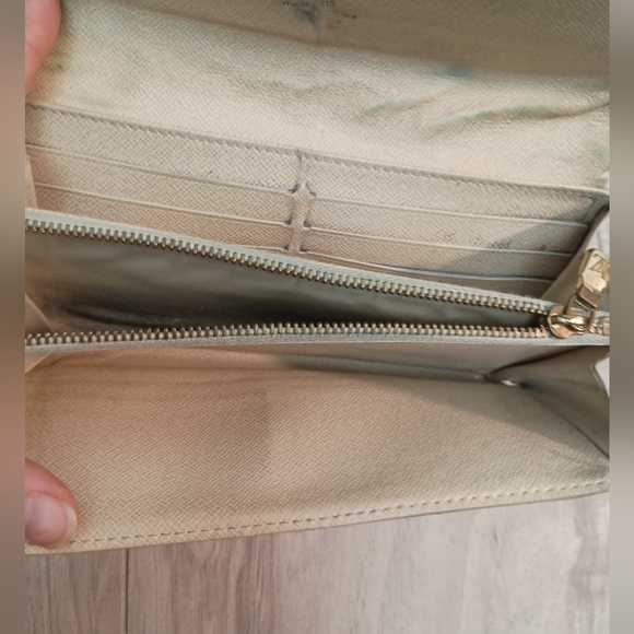 Authentic LOUIS VUITTON Damier Azur Portefeuille Sarah Long Wallet - Picture 11 of 16